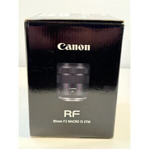 Canon RF85mm F2 Macro Is STM Lens for Canon RF Mount Excellent Condition